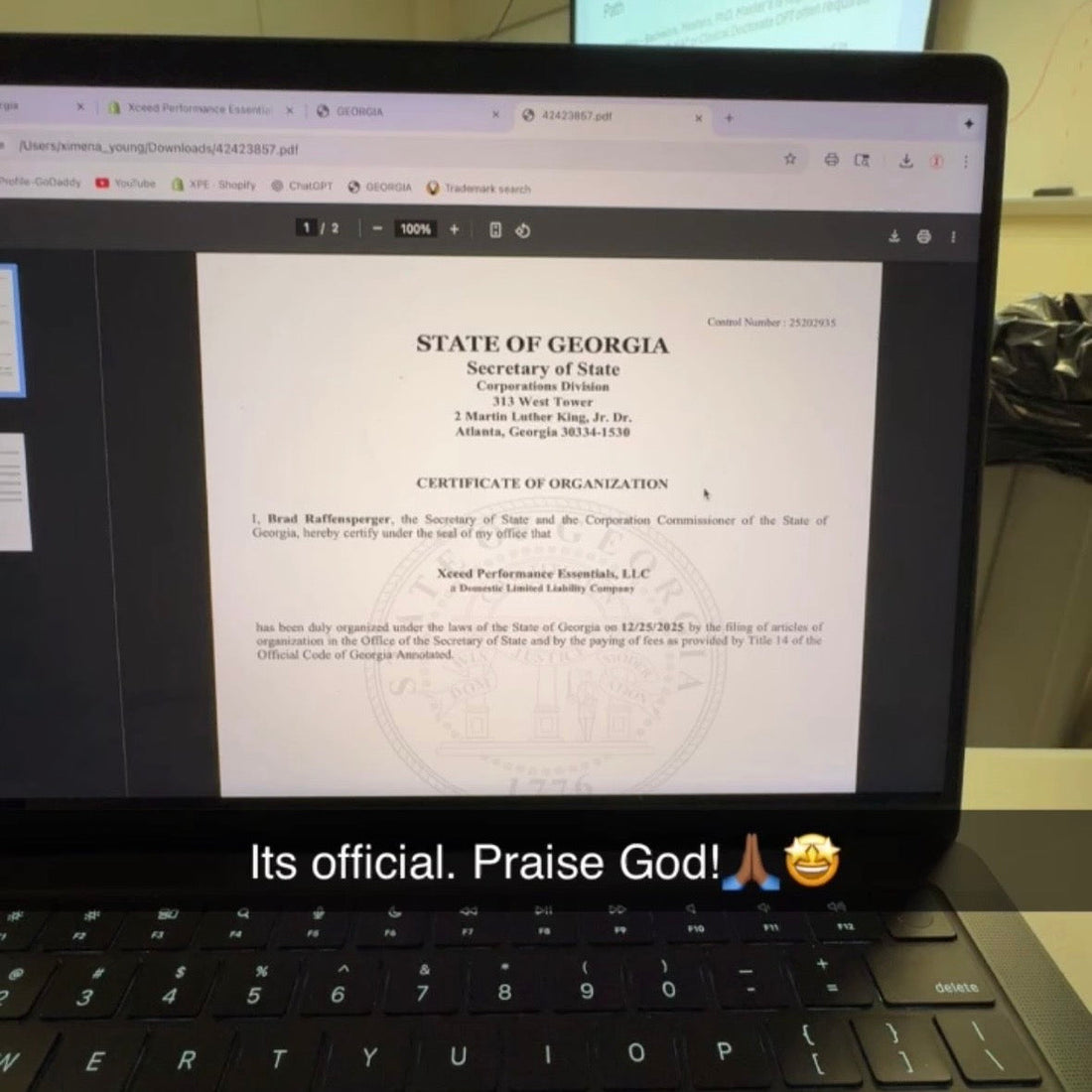 Starting our Business